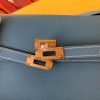Hermes Kelly Classique To Go Wallet In Blue Jean Epsom Calfskin - Image 3