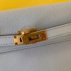 Hermes Kelly Classique To Go Wallet In Blue Zephyr Epsom Calfskin - Image 4