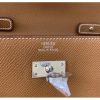 Hermes Kelly Classique To Go Wallet In Gold Epsom Calfskin - Image 5