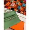 Hermes Kelly Classique To Go Wallet In Vert Criquet Epsom Calfskin - Image 5