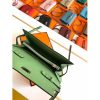 Hermes Kelly Classique To Go Wallet In Vert Criquet Epsom Calfskin - Image 6